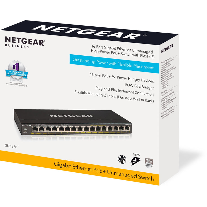 Load image into Gallery viewer, Netgear gs316pp switch