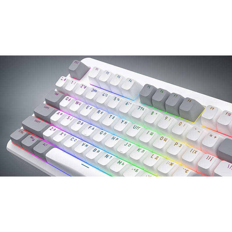 Chargez l'image dans la visionneuse de la galerie, Hator rockfall 3 tkl wireless rgb mechanisch gaming toetsenbord (wit, us lay-out (qwerty), hator aurum orange, 80% (tkl), rgb, pbt keycaps, hotswap, 2.4 ghz bluetooth usb-c)