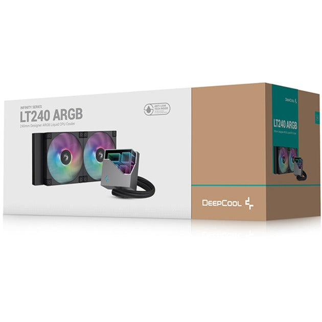 Laden Sie das Bild in Galerie -Viewer, Deepcool lt240 waterkoeling (zwart, 4-pins pwm fan-connector)
