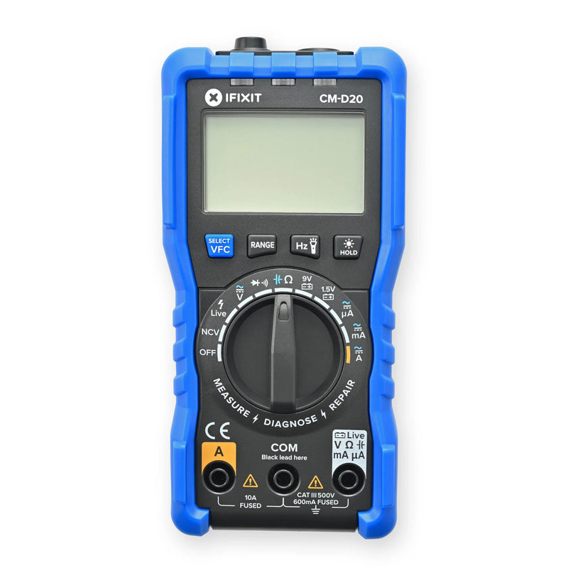 Load image into Gallery viewer, Ifixit digital multimeter meetapparaat (blauw)