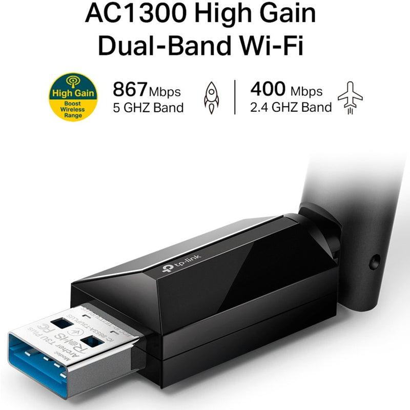 Load image into Gallery viewer, Tp-link archer t3u plus wlan adapter (zwart)