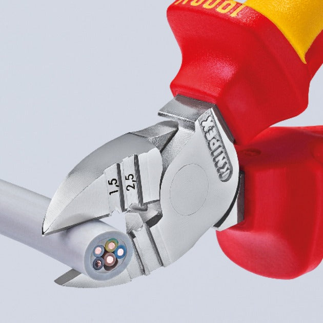 Load image into Gallery viewer, Knipex diagonale striptang 1426160 kniptang (rood geel)