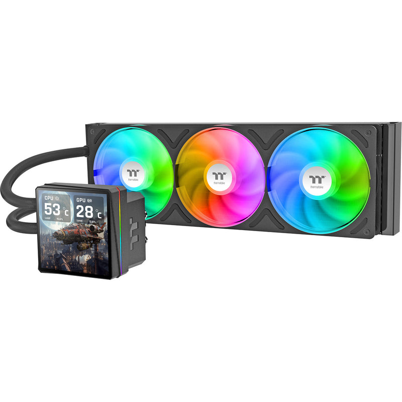 Load image into Gallery viewer, Thermaltake th360 v3 ultra argb sync aio liquid cooler waterkoeling (zwart)