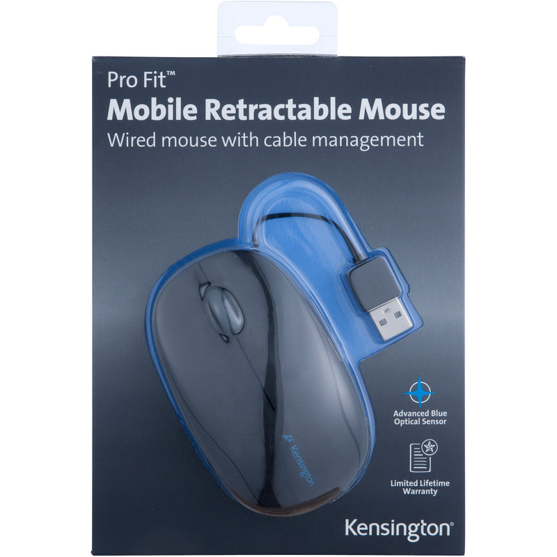 Chargez l'image dans la visionneuse de la galerie, Kensington pro fit intrekbare mobiele muis (zwart, 1000dpi)