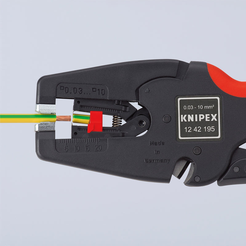 Load image into Gallery viewer, Knipex multistrip 10 automatische afstriptang 1242195 (zwart rood)