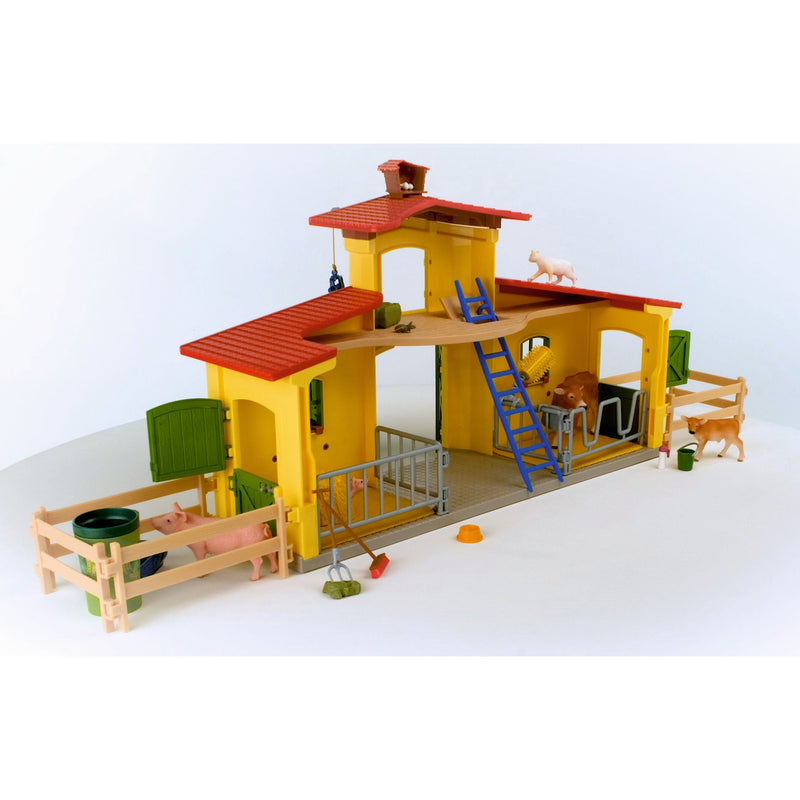 Load image into Gallery viewer, Schleich farm world - grote stal, geel speelfiguur