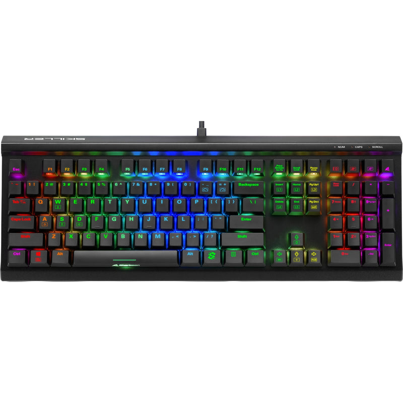 Load image into Gallery viewer, Sharkoon skiller sgk60, gaming toetsenbord (zwart, us lay-out, kailh box white, rgb leds)