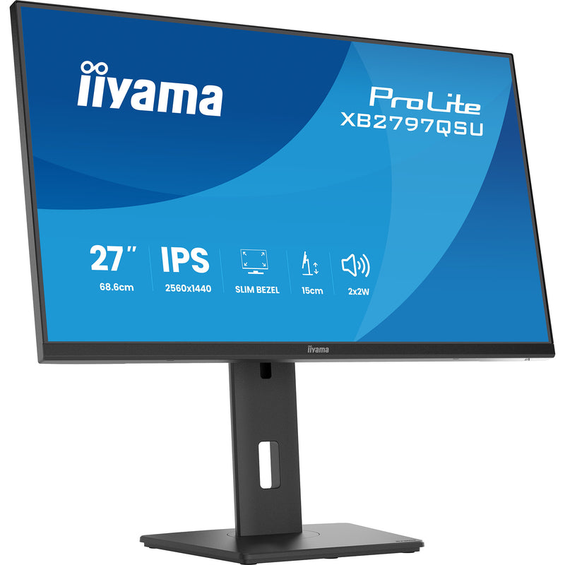 Load image into Gallery viewer, Iiyama prolite xb2797qsu-b1 27 monitor (zwart (mat), hdmi, displayport, usb, audio)