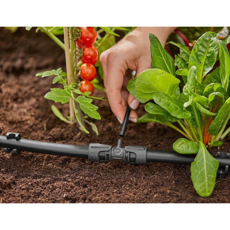 Load image into Gallery viewer, Gardena micro-drip-system t-stuk 1 2” – 3 16 verbinding (donkergrijs)