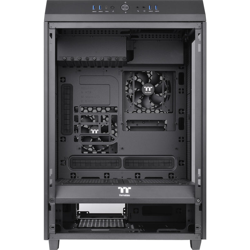 Laden Sie das Bild in Galerie -Viewer, Thermaltake the tower 500 midi tower behuizing (zwart | 4x usb-a | 1x usb-c | tempered glass)