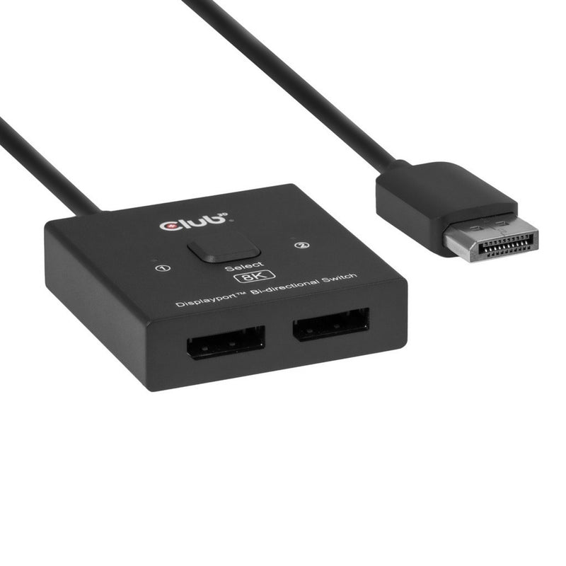 ギャラリービューアに画像をロードする, Club 3d 2-in-1 bidirectionele displayport switch (zwart, 8k)