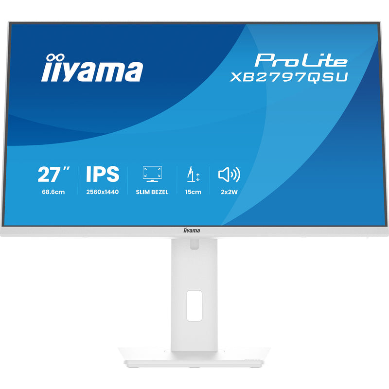 Afbeelding laden in galerijviewer, Iiyama prolite xb2797qsu-w1 27 monitor (wit (mat), hdmi, displayport, usb, audio)