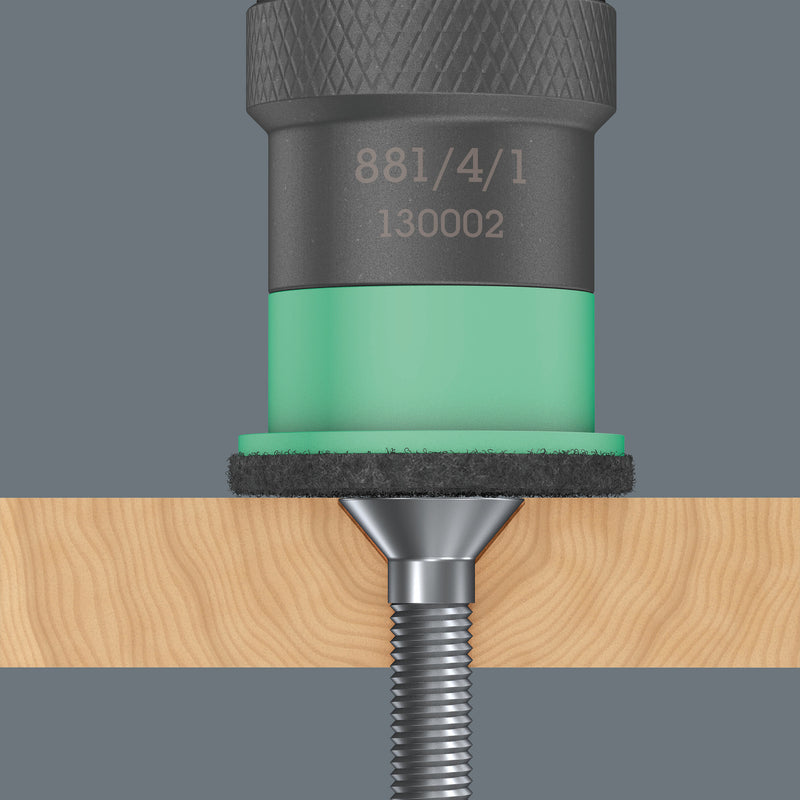 Load image into Gallery viewer, Wera 881 4 1 sb afstandshouder met variabele schroefdiepte instelling, 1 4 x 95 mm bit (zwart groen)