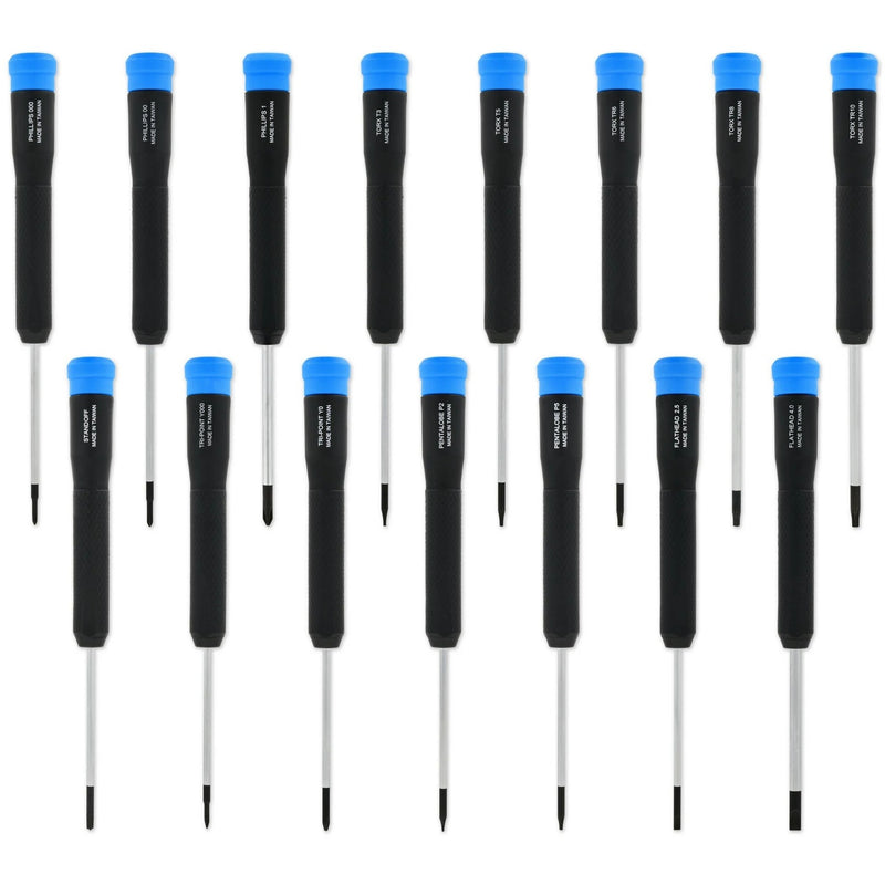Load image into Gallery viewer, Ifixit marlin precisie schroevendraaierset, 15 stuks (zwart blauw)