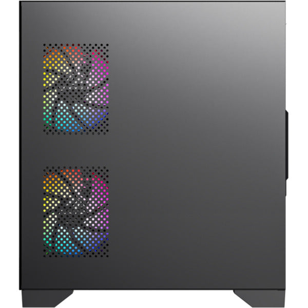 Afbeelding laden in galerijviewer, Xyz pc gear titanium view lite midi tower behuizing (zwart | 2x usb-a | tempered glass)