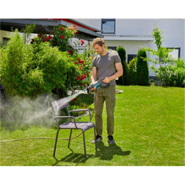 Load image into Gallery viewer, Gardena aquaclean 24 18 v p4a solo drukreiniger (grijs turquoise, 14800-55, accu niet inbegrepen)