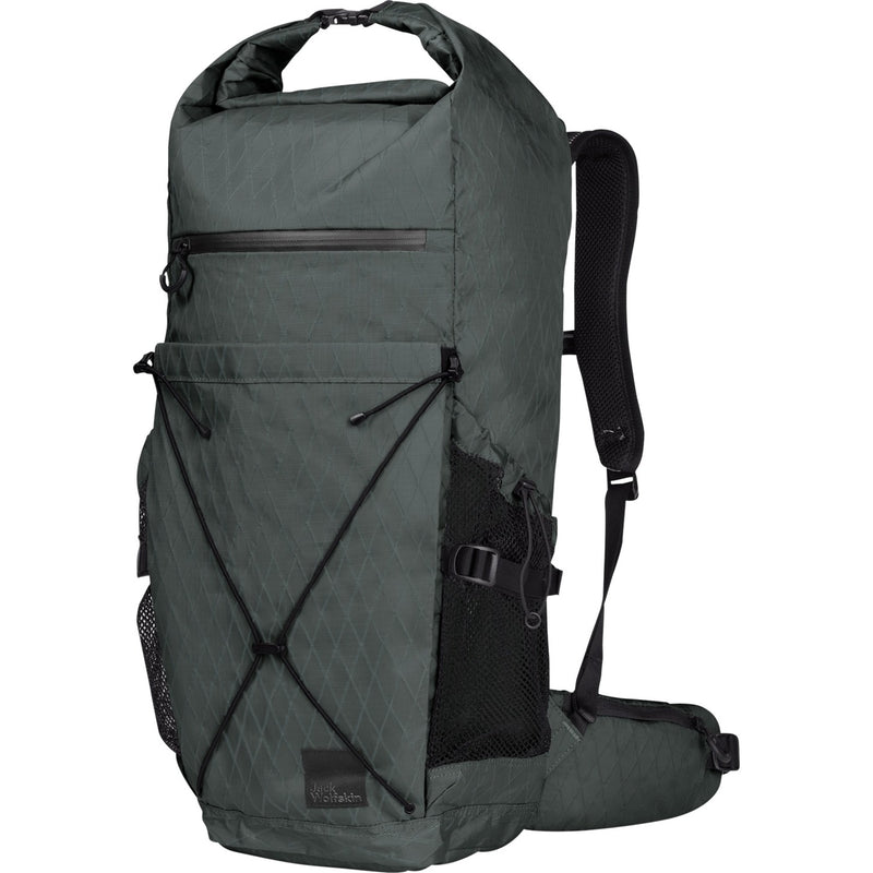 Load image into Gallery viewer, Jack wolfskin wandermood rolltop 30 rugzak (donkergroen, 30.0 liter)