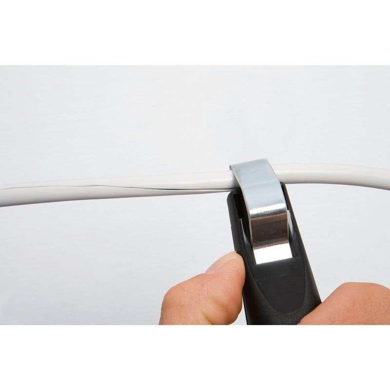 Load image into Gallery viewer, Wiha ontmantelingsgereedschap met zelfdraaiend sleepmes kabelstrip- ontmantelingsgereedschap (zwart rood, voor ronde kabel)