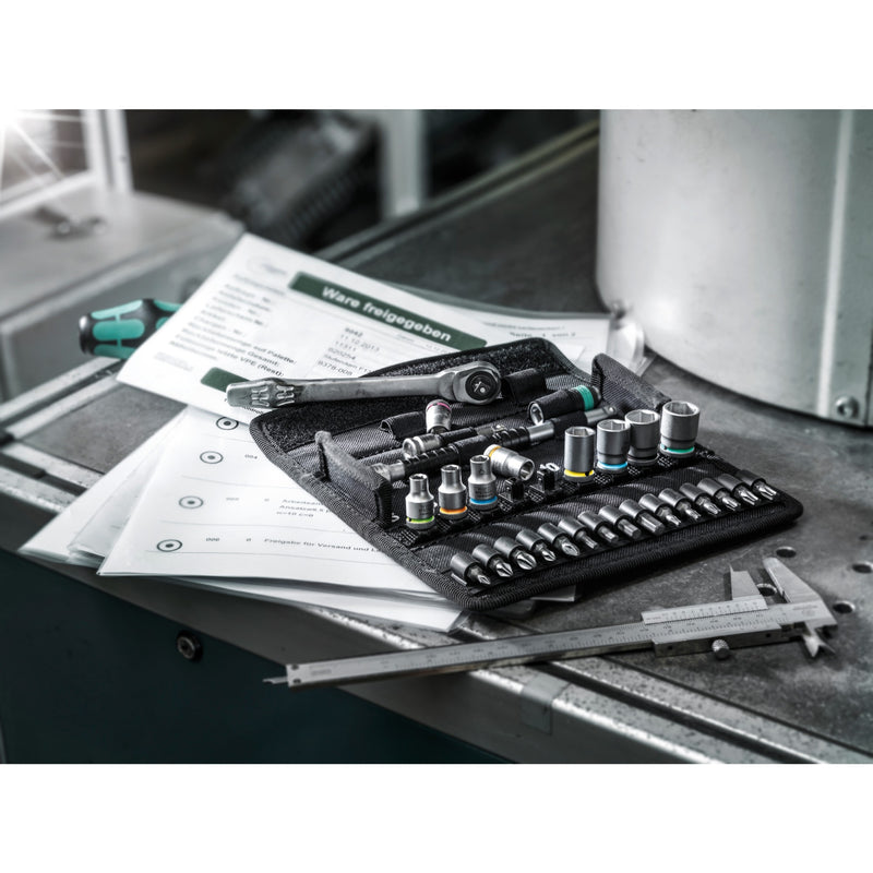 Load image into Gallery viewer, Wera 8100 sa 8 zyklop metal ratchet set (1 4 )