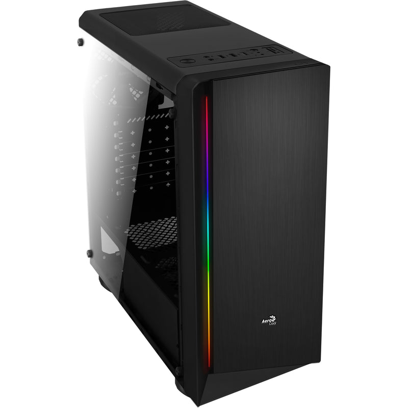 Load image into Gallery viewer, Aerocool rift midi tower behuizing (zwart | 3x usb-a | rgb | window)
