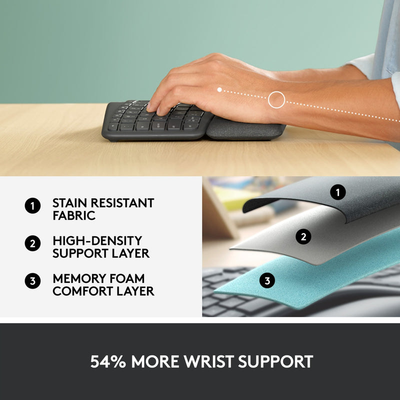 Load image into Gallery viewer, Logitech k860 ergo keyboard, toetsenbord (zwart, bluetooth, us international iso)