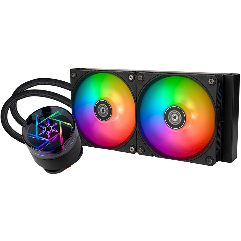 Load image into Gallery viewer, Silverstone novapeak 240 argb waterkoeling (zwart, 4 pin pwm)