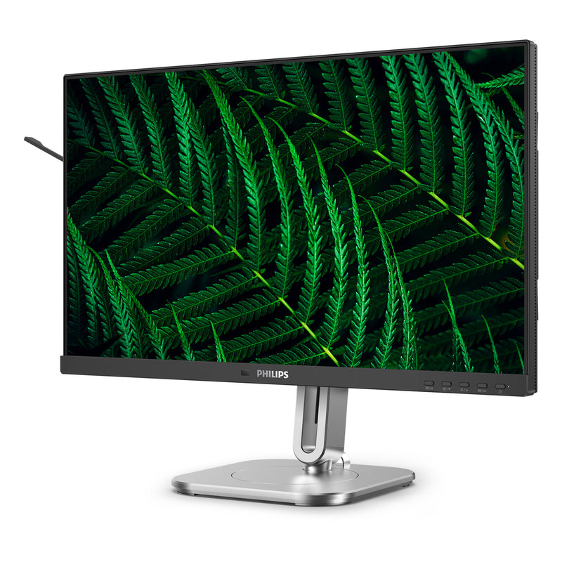 Chargez l'image dans la visionneuse de la galerie, Philips 24b2g5200 23.8 monitor (zilver zwart, vga, hdmi, displayport, usb, audio, 100 hz)
