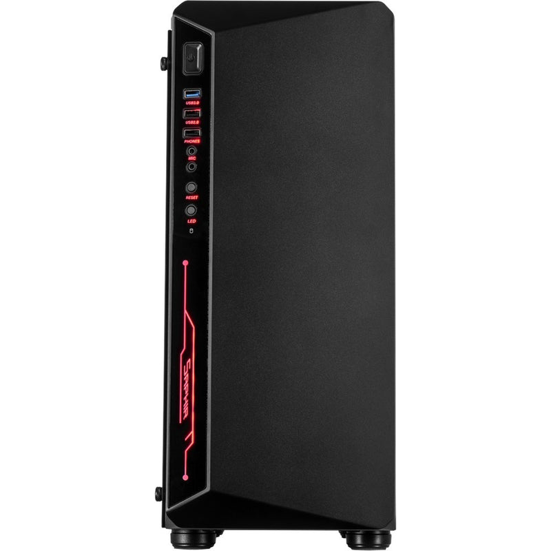 Load image into Gallery viewer, Inter-tech c-3 saphir midi tower behuizing (zwart | 3x usb-a | window)
