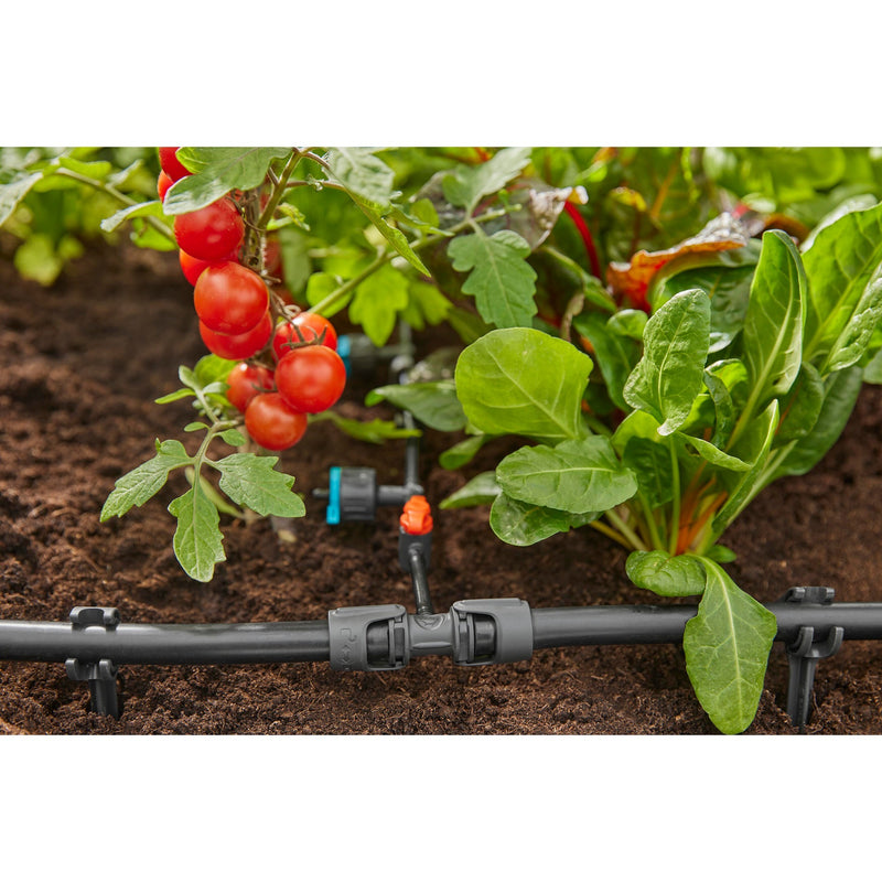 Load image into Gallery viewer, Gardena micro-drip-system t-stuk 1 2” – 3 16 verbinding (donkergrijs)