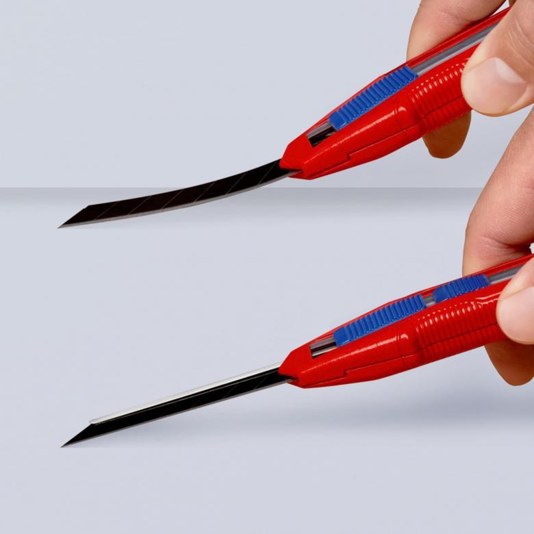 Laden Sie das Bild in Galerie -Viewer, Knipex cutix universele mes stanleymes (rood blauw, incl. 2 mesbladen)
