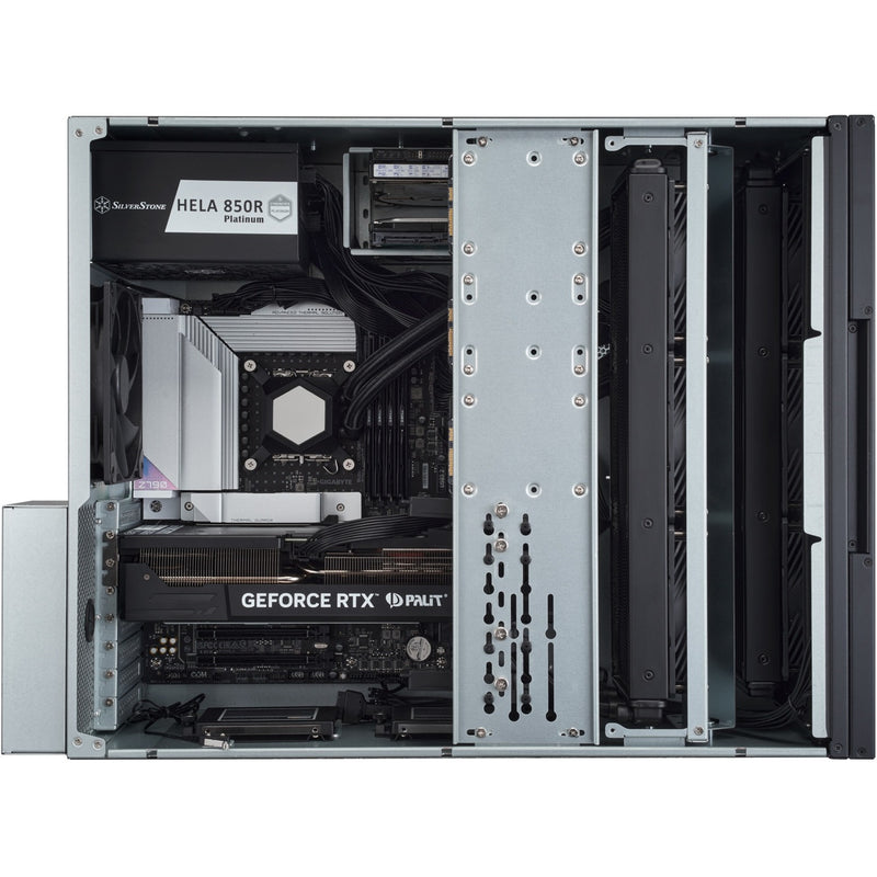 Load image into Gallery viewer, Silverstone rm52 server behuizing (zwart | 2x usb-a | 1x usb-c)