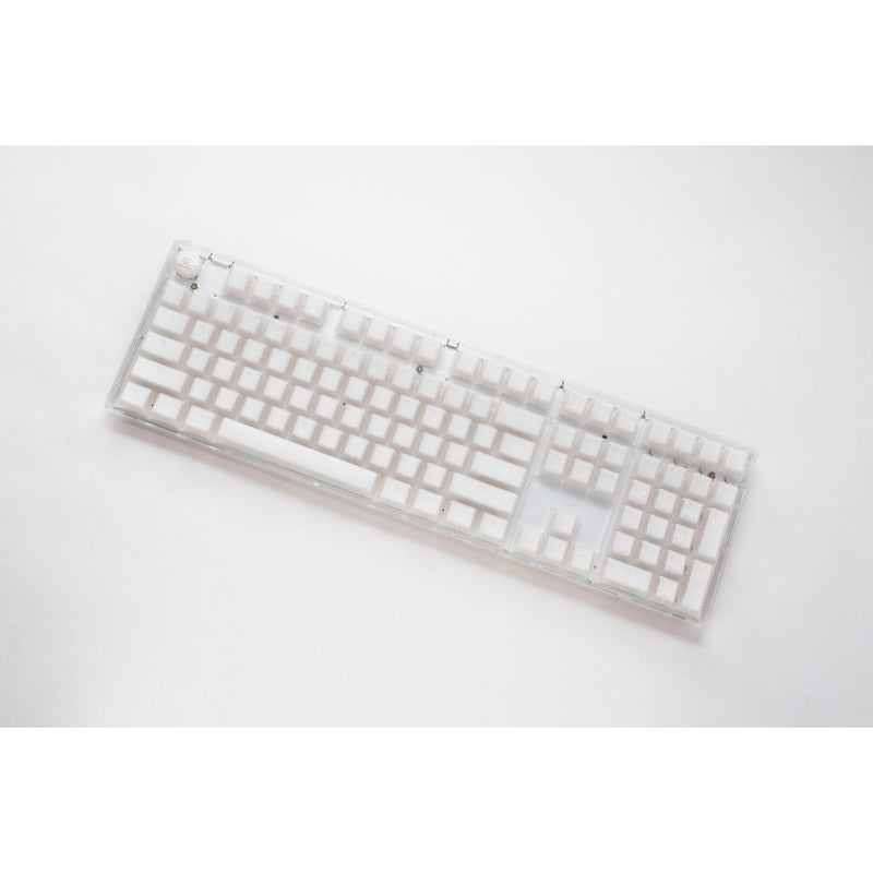 Afbeelding laden in galerijviewer, Ducky one 3 aura white rgb mechanisch toetsenbord (wit, us lay-out (qwerty), cherry mx speed silver, 100%, abs double shot, hot swap)