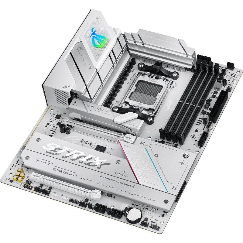 Load image into Gallery viewer, Asus rog strix b850-a gaming wifi socket am5 moederbord (wit, 2.5gb-lan, wi-fi 7, bt, sound, atx)