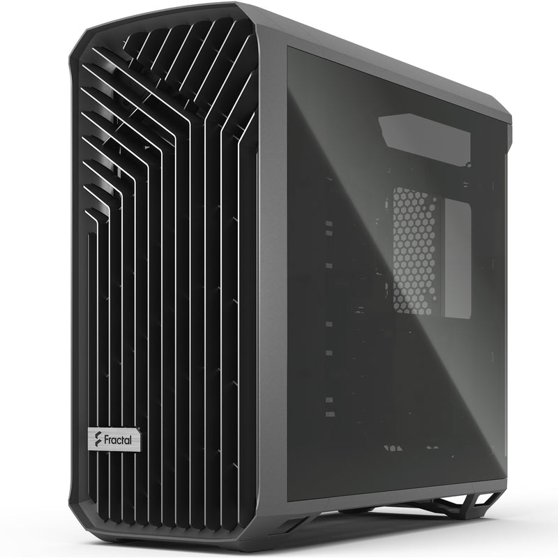 Load image into Gallery viewer, Fractal design torrent gray tg light tint midi tower behuizing (grijs | 2x usb-a | 1x usb-c | tempered glass)