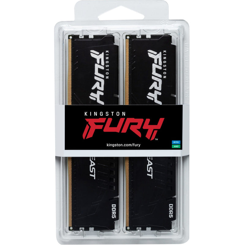 Load image into Gallery viewer, Kingston fury 16 gb ddr5-5600 (2x 8 gb) kit werkgeheugen (zwart, kf556c36bbek2-16, beast, expo)