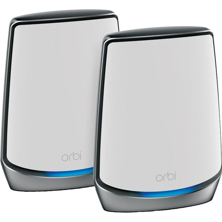 Load image into Gallery viewer, Netgear orbi wifi 6-systeem (rbk852) ax6000 mesh router (wit zilver, 1x router (rbr850), 1x satelliet (rbs850), dekking tot 350 m²)