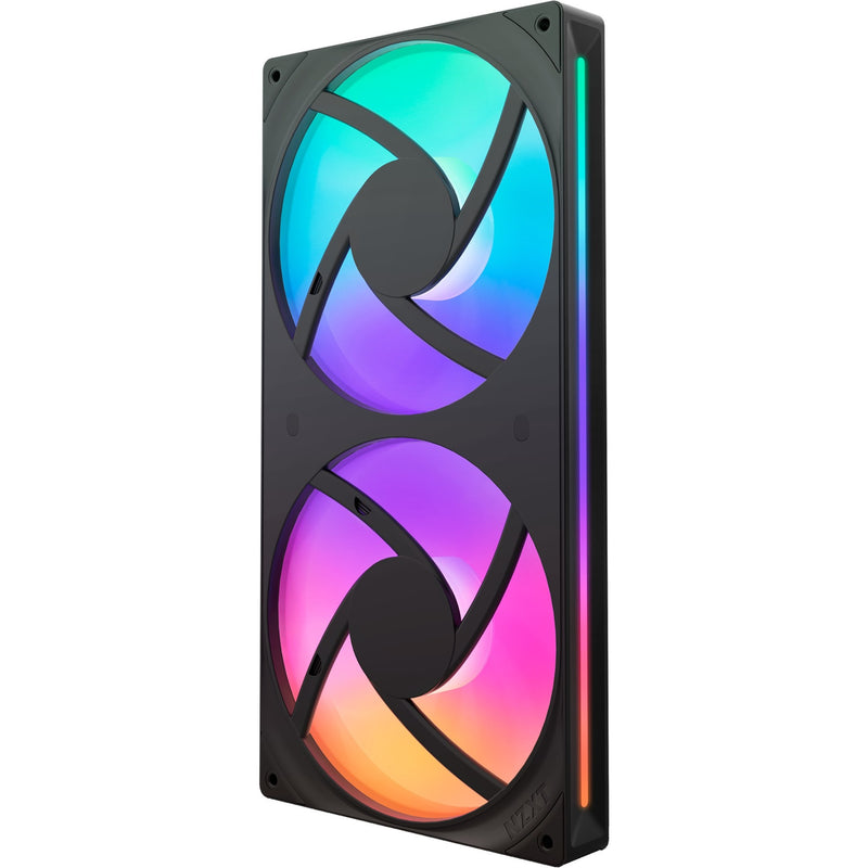 Load image into Gallery viewer, Nzxt f280 rgb core case fans (zwart, 2 stuks, 280 x 140 x 26 mm)