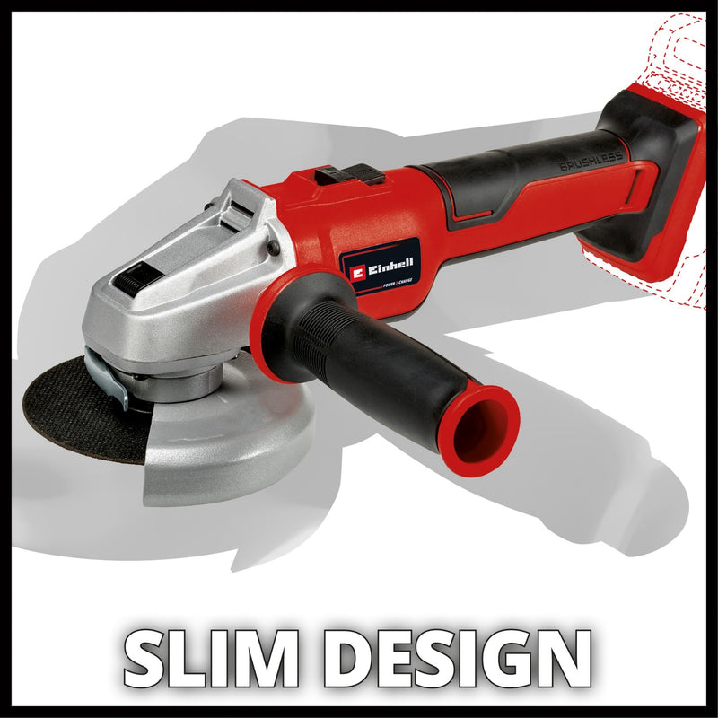 Load image into Gallery viewer, Einhell axxio accu haakse slijper 18 115 q bl solo (rood zwart, accu en oplader niet inbegrepen)