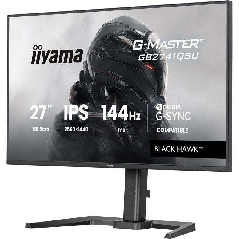 Load image into Gallery viewer, Iiyama g-master black hawk gb2741qsu-b1 27 gaming monitor (zwart, hdmi, displayport, 2x usb-a, usb-b, 144 hz)