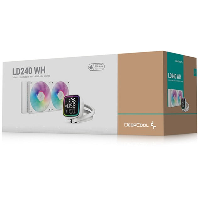 Afbeelding laden in galerijviewer, Deepcool ld240 waterkoeling (wit, 4-pins pwm fan-connector)