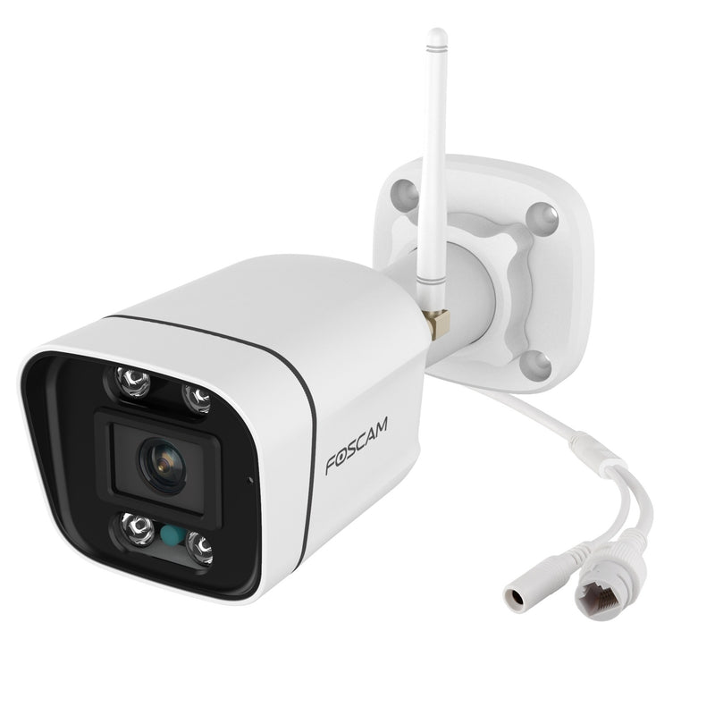 Load image into Gallery viewer, Foscam v8p, 4k 8mp dual-band wifi beveiligingscamera (wit, met geluid- en lichtalarm)