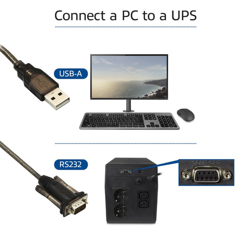 Load image into Gallery viewer, Act connectivity usb naar serieel converter (basic version) adapter (zwart)