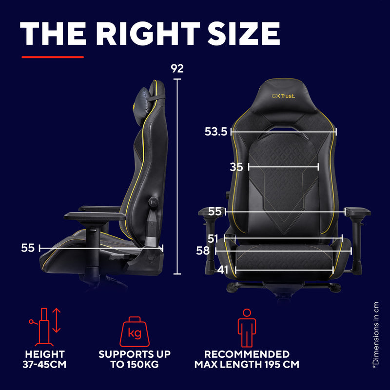 Load image into Gallery viewer, Trust gxt 721 ruya pro premium comfortabele gaming stoel (zwart geel)