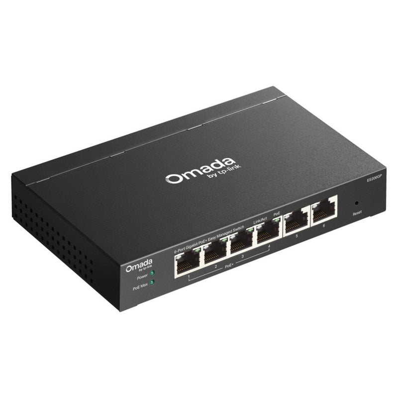 Chargez l'image dans la visionneuse de la galerie, Tp-link omada es206gp switch (zwart, 4x poe+)