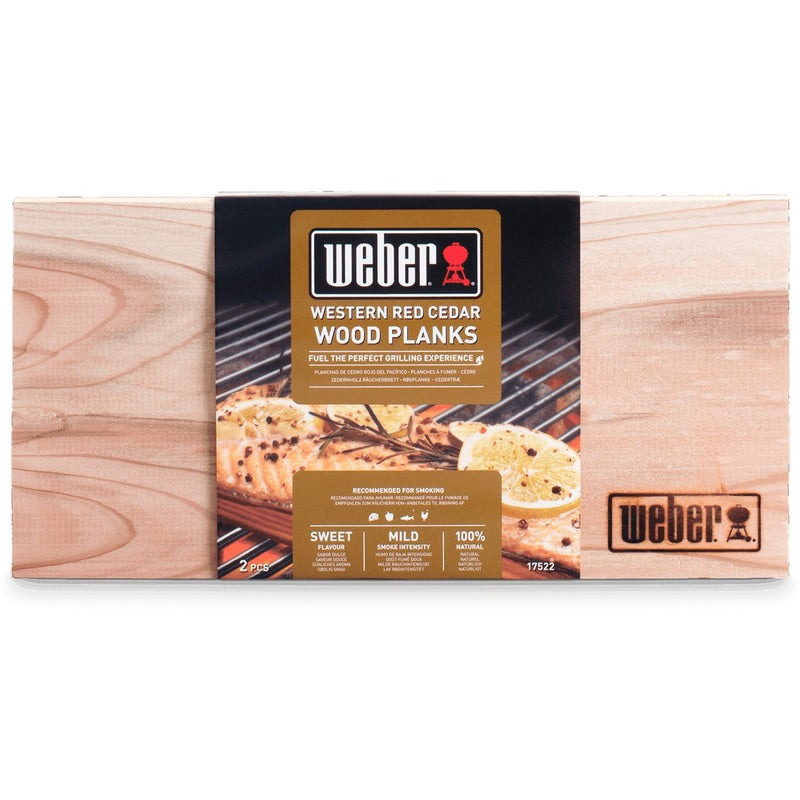 Load image into Gallery viewer, Weber western red cedar houten planken - klein aromahout (2 stuks, 15 x 30 cm)