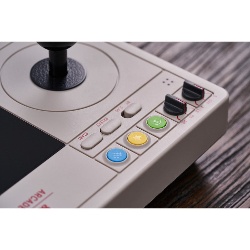 Chargez l'image dans la visionneuse de la galerie, 8bitdo arcade stick joystick (grijs, switch 1, switch 2, pc, bluetooth 2.4g usb-c)