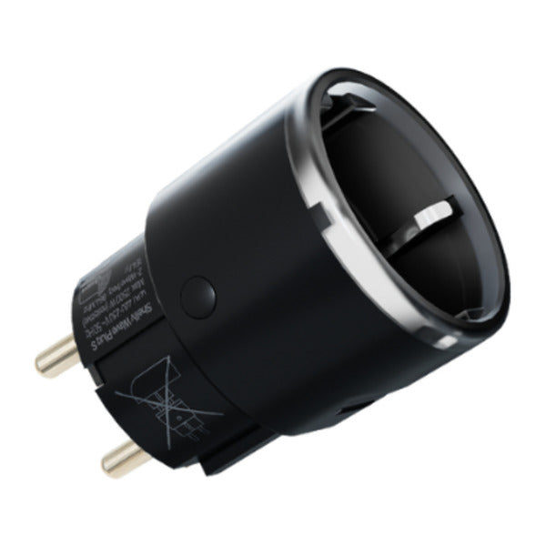Load image into Gallery viewer, Shelly wave plug s lr (eu) stekkerdoos (zwart, z-wave)