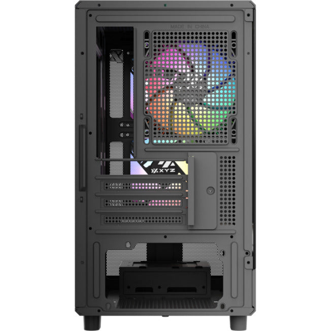 Afbeelding laden in galerijviewer, Xyz pc gear atom midi tower behuizing (zwart | 2x usb-a | 1x usb-c | tempered glass)