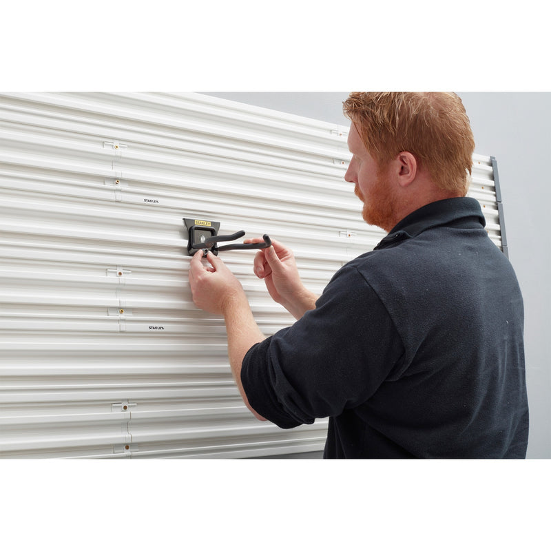 Load image into Gallery viewer, Stanley track wall - haak voor tuingereedschap houder (zwart)