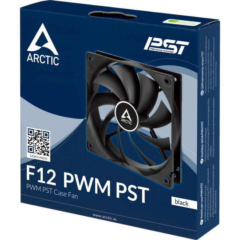 Load image into Gallery viewer, Arctic f12 pwm pst case fan (zwart, 120 x 120 x 25 mm)